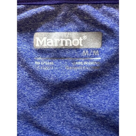 Marmot Shirt‎ Womens Medium Purple Short Sleeve Tee Outdoors Hiking Camping Run - Picture 6 of 9